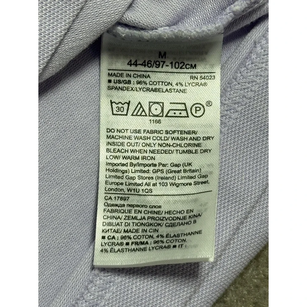 Banana Republic Polo Shirt Mens‎ Medium Purple Performance Pique Golf Stretch